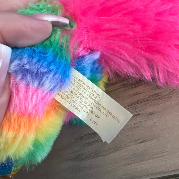 Multicolor Rainbow International Unicorn Plush Stuffed Animal Toy 8" - Picture 9 of 11